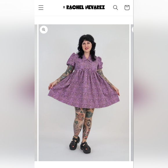 byrachelnevarez Charm School Dropout Dress (L) - Lavender Leopard - Picture 3 of 8